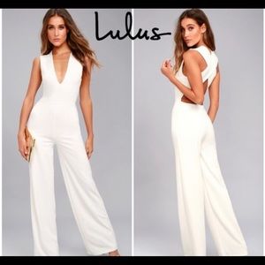 NWT, Lulus jumpsuit white